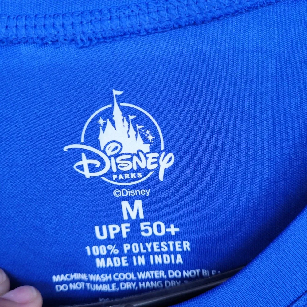 NEW Disney Parks Blizzard Beach Rash Guard Mens Medium Mickey Mouse UPF 50+ NWT